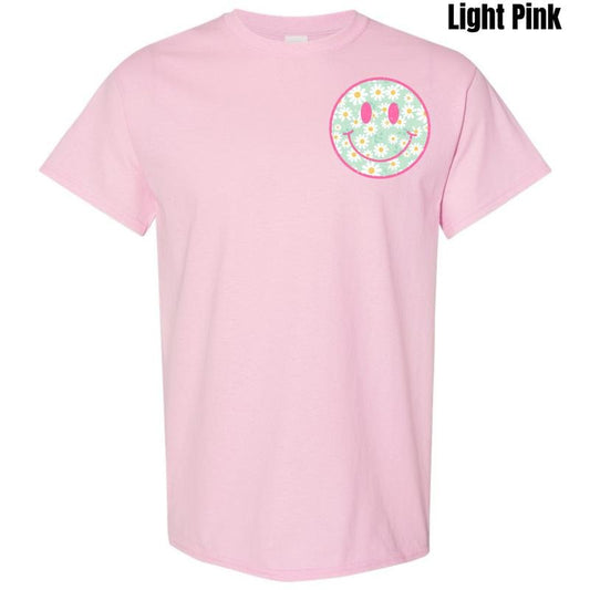 Pocket Size - Happy Daisy Happy Face Gildan Short Sleeve T-Shirt 'NLB'