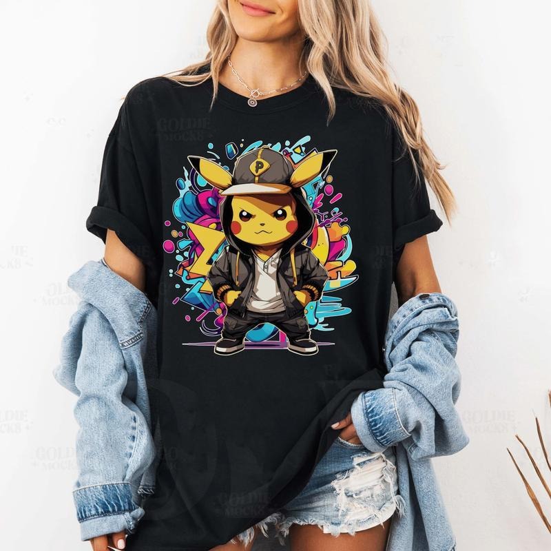 Pokemon Anime Vintage T-Shirt Sweatshirt Hoodie, Anime Sweatshirt, Pokemon Fans, Pikachu Shirt, Pokemon Shirt
