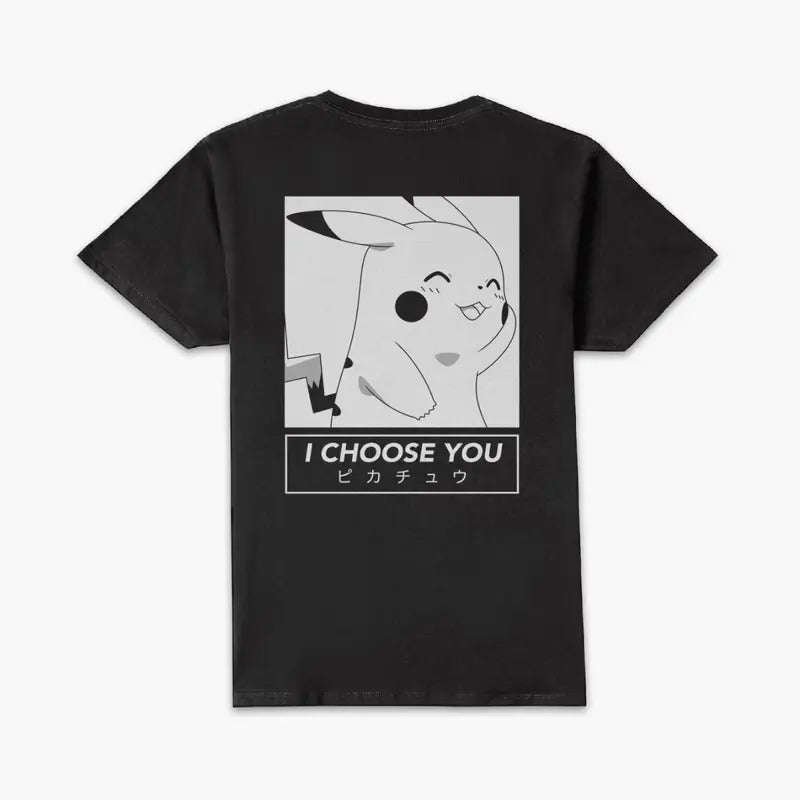 Pokemon I Choose you Unisex T-Shirt, Pokemon T Shirt, Anime T Shirt, Anime Pokemon T-Shirt, Anime Merch, Gift for Fan, Gift for Him, Gift for Her Menswear Top Underwear Tshirt