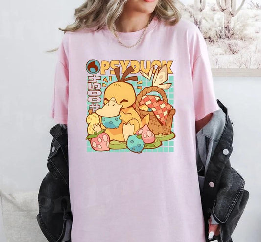 Pokemon Psyduck The S, Anime Gift, Pokemon Shirt, Psyduck Pokemon Shirt, Anime Sweatshirt