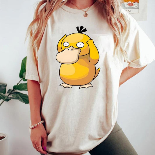 Pokemon Psyduck The Scream, Anime Gift, Pokemon Shirt, Psyduck Pokemon Shirt, Anime Sweatshirt