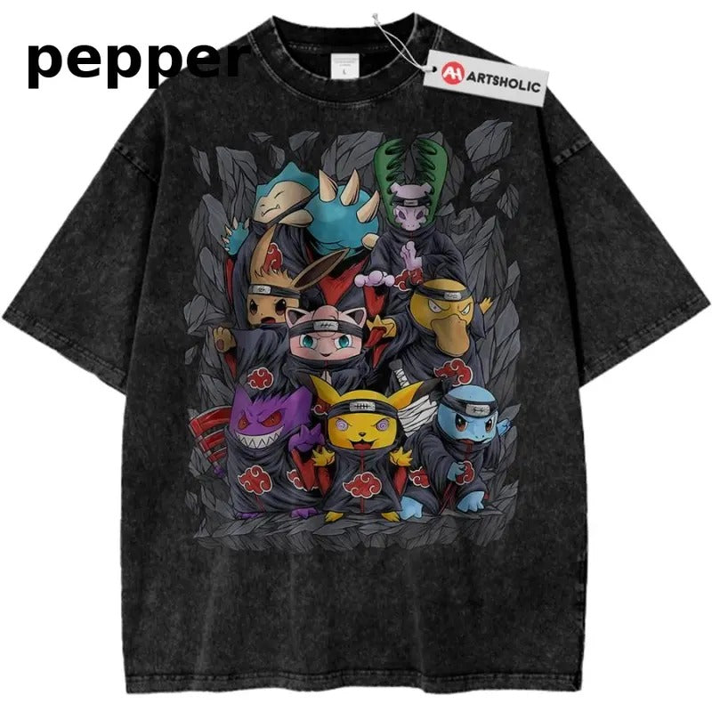 Pokemon Shirt, Anime Shirt, Vintage Tee Menswear Top Underwear Tshirt Oversize T-Shirt Streetwear Oversize