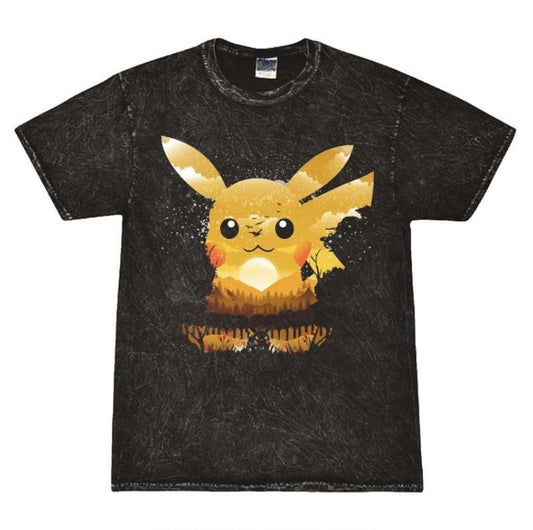 Pokemon T-Shirt, Organic Cotton Mens Pokemon Anime Pikachu Power Ash Sunny Shirt Pika, Womenswear Top Summer