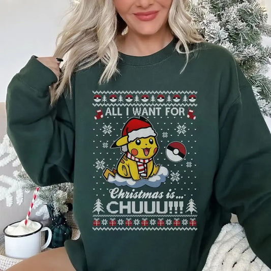 Pokemon Ugly christmas Sweater, Pikachu Christmas Sweatshirt, Christmas Shirts for Anime Lovers, 90's Pokemon Lovers, Christmas Gifts For Pokemon Lovers, Pokémon Christmas Sweatshirt, Christmas Pokemon Shirt, Pokemon Christmas Shirt, Xmas Pikachu Shirt