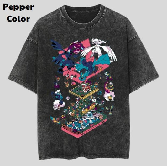 Pokemon Vintage Graphic Tees, Gaming V5 T-Shirt, Pokemon Anime Shirt, Unisex Gym T-Shirt, Gift For Men Women, Menswear Womenswear Streetwear