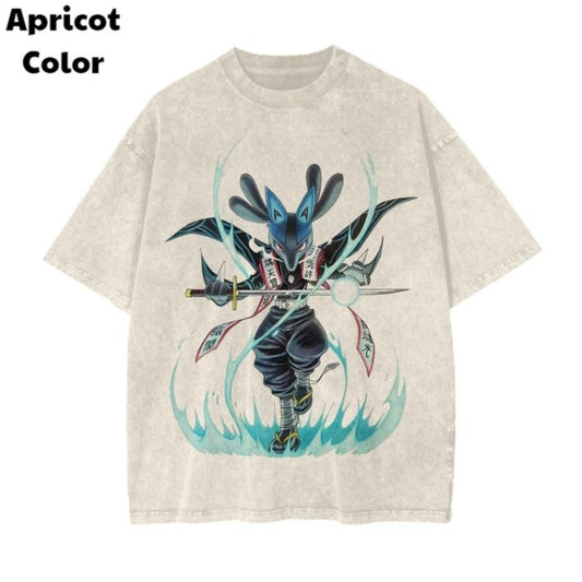 Pokemon Vintage Tees, Lucario Slayer T-Shirt, Pokemon Graphic Tees, Pokemon Shirt, Unisex Anime Shirt, Menswear Womenswear Streetwear