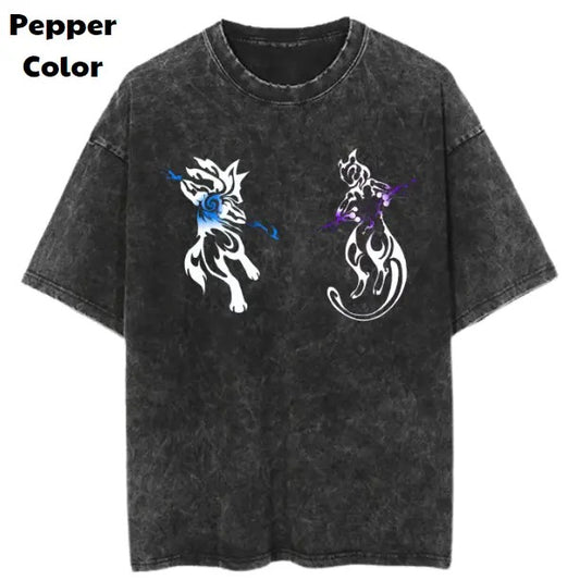 Pokemon Vintage Tees, Lucario vs Mewtwo T-Shirt, Pokemon Graphic Tees, Pokemon Shirt, Unisex Anime Shirt, Menswear Womenswear Streetwear