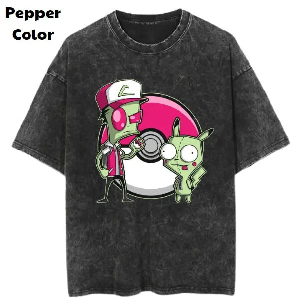 Pokemon Vintage Tees, Poket Zombie T-Shirt, Pokemon Graphic Tees, Funny Pokemon Shirt, Unisex Anime Shirt, Menswear Womenswear Streetwear