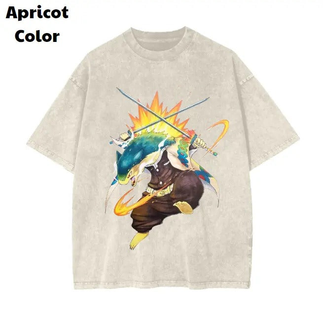 Pokemon Vintage Tees, Typhlosion Slayer T-Shirt, Pokemon Graphic Tees, Pokemon Shirt, Unisex Anime Shirt, Menswear Womenswear Streetwear