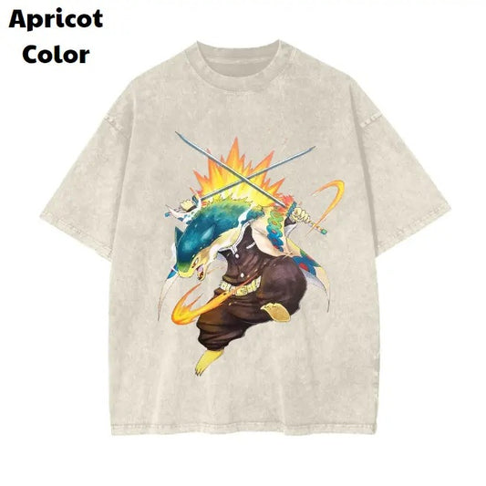 Pokemon Vintage Tees, Typhlosion Slayer T-Shirt, Pokemon Graphic Tees, Pokemon Shirt, Unisex Anime Shirt, Menswear Womenswear Streetwear