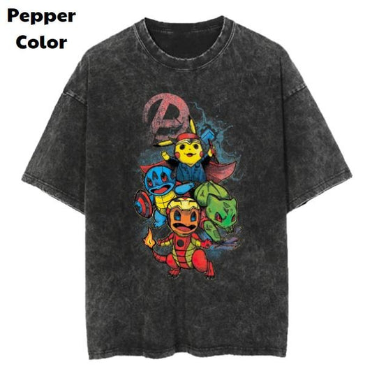Pokevengers Vintage Tee, Pokemon T-Shirt, Pokemon Graphic Tees, Pokemon Shirt, Unisex Anime Shirt, Menswear Womenswear Streetwear