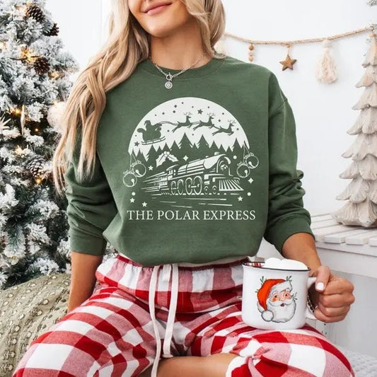 Polar Express Christmas Sweatshirt, Polar Express Ticket Hoodie, Christmas Holiday Sweater, Vintage Christmas Sweatshirt, Christmas Gift  T-shirt, sweater and Hoodie