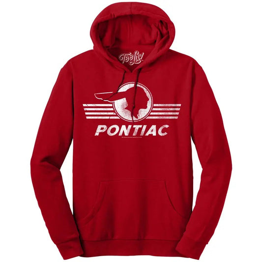 Pontiac Logo Hooded Sweatshirt - Red