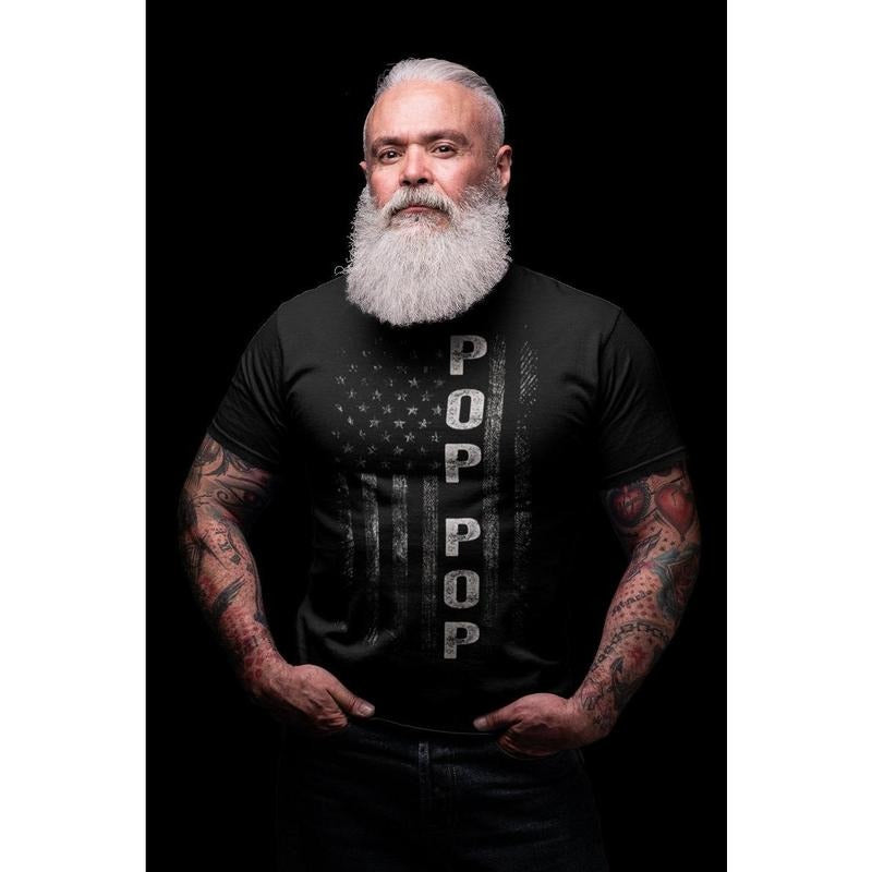 Pop Pop Shirt, New Pop Pop Gift, Pop Pop Shirt, USA Pop Pop Shirt, Pop Pop Gift, Fathers Day Gift, Papa, Grandpa, Patriotic Shirts