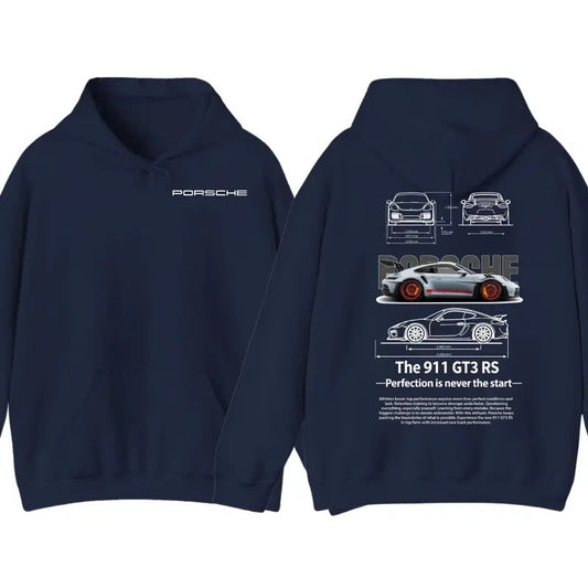 Porsche 911 Heritage Hoodie, Porsche 911 Heritage Sweatshirt: Elevate Your Style with Comfort and Legendary Design Casual Cotton Classic Menswear Collar Embroidered Love Sport Tops Pullover Fabric Long Sleeve Fleece Soft