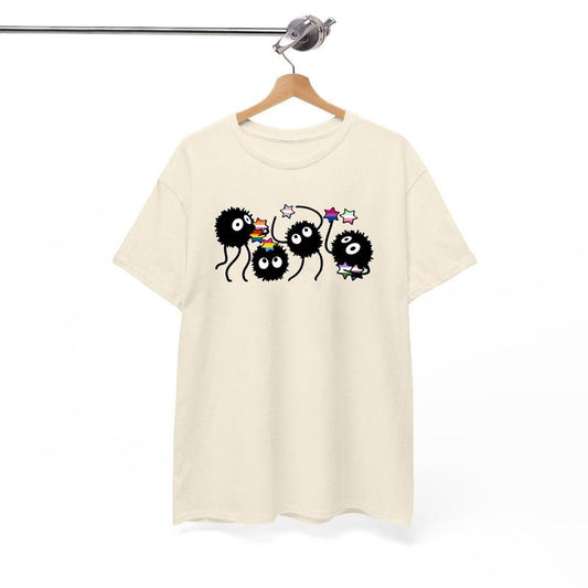 Pride Soot Sprites Star Candy Tee, Soot Sprite Gay Pride Flag LGBTQ T-Shirt, Ghibli Star Candy Shirt, LGBT Anime Shirt, Ghibli Pride Sprites T-Shirt