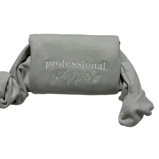 Professional yapper Embroidered Sweatshirt - Professional Women's Long Sleeve Top for Christmas Season - Pullover, Womenswear