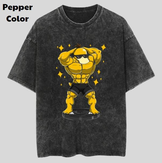 Psybuff Vintage Graphic Tees, Psyduck T-Shirt, Pokemon Anime Shirt, Unisex Gym T-Shirt, Gift For Men Women, Menswear Womenswear Streetwear