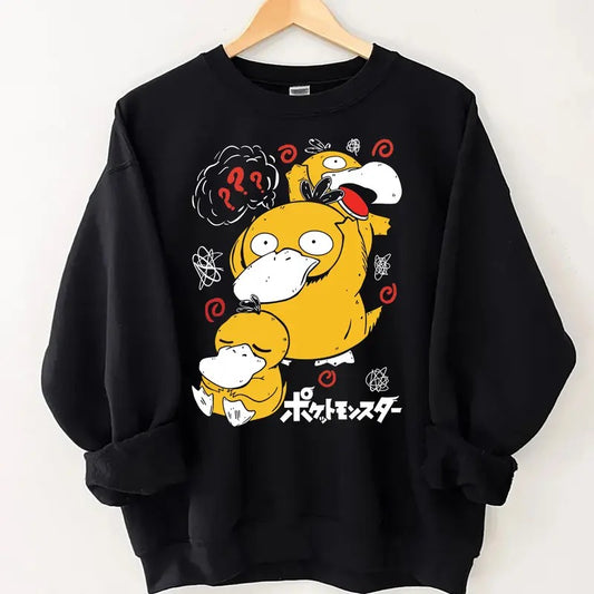 Psyduck Sweatshirt, Funny Psyduck Sweater, Pokemon Sweater, Psyduck Unisex Sweater, Psyduck Gift, Japanese Anime Shirt, Psyduck Golduck Shirt, Vintage Psyduck Shirt, Psyduck Homage Shirt