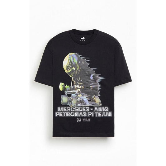 Puma Men's Vintage Mercedes AMG Petronas F1 Team T-Shirt - Multicolor