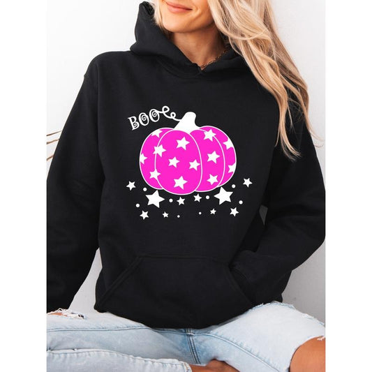 Pumpkin Boo Black Hoodie