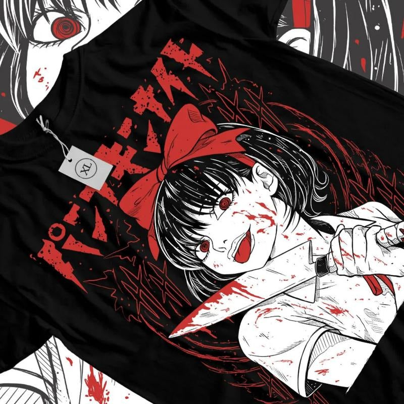 Pumpkin Night Manga T-Shirt & Sweatshirt, Horror Naoko Kirino Graphic Tee, Anime Manga Lover Gifts Ball Cotton