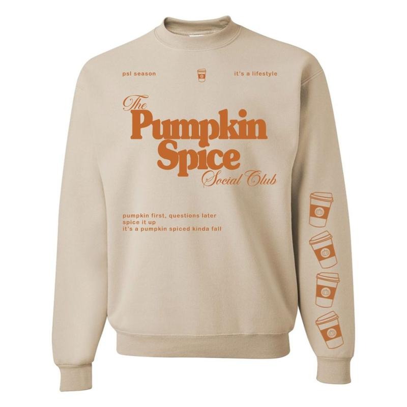 'Pumpkin Spice Social Club' Crewneck Sweatshirt