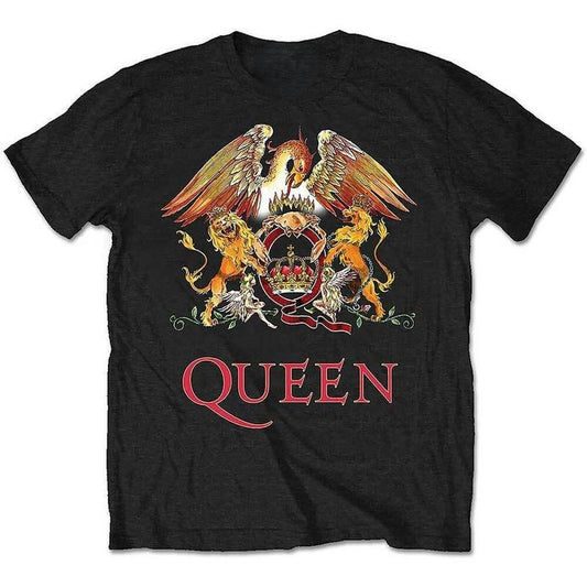 QUEEN T Shirt Official Classic Crest Freddie Mercury All sizes Menswear Top