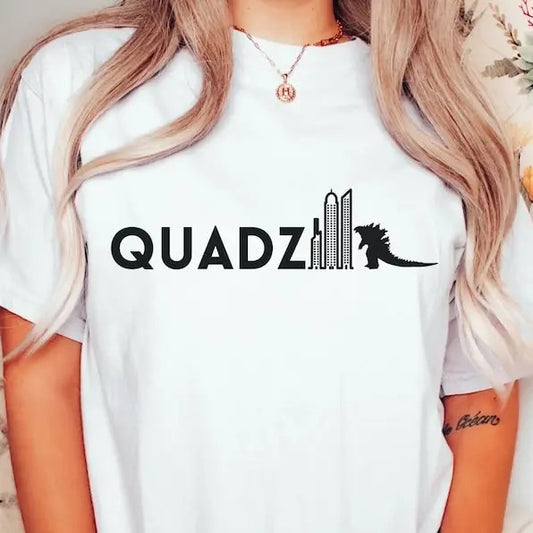 Quadzilla Funny Workout Top, Cute Leg Day Weightlifting Fitness Humor Apparel, Motivational Crossfit Exercise Gym Unisex Gift