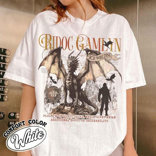 Quest Squad Onyx Storm Shirt,Ridoc Quest Squad Onyx Storm Shirt,Dragon Rider Shirt,Ridoc Gamlyn Shirt,Fourth Wing Series