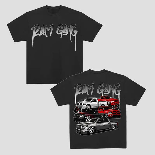 RAM Gang Graphic T Shirt Vintage Men's Cotton Tee Old School RAM Tee Gift for Him Truck Shirt Classic RAM Truck Casual Menswear