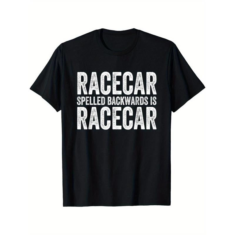 Race car...Men's Cotton T-Shirts with Trendy Digital Prints: High-Quality Cotton Fabrics with Vibrant Designs, Ideal for a Comfortable and Stylish Everyday Look made in usa
