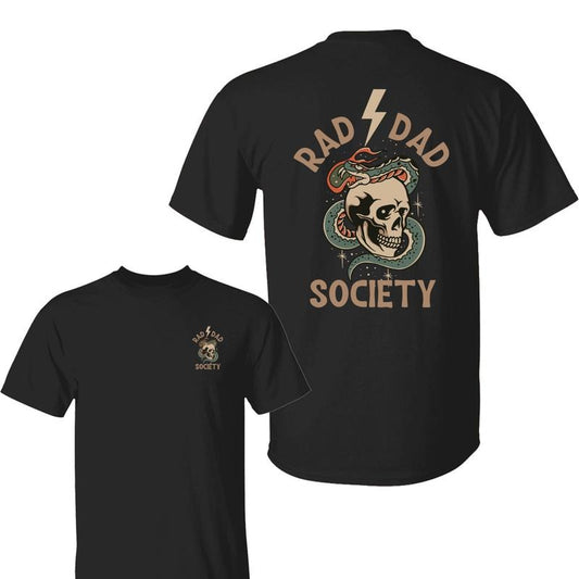 Rad Dad Society T-Shirt, Cool Dad Club, First Fathers Day Present, Papa Of Boys, Gift For Husband, Daddy T-shirt,  Menswear