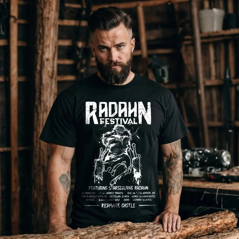 Radahn Festival Vintage Shirt, Elden Ring Shirt, Video Game shirt, Unisex Gamer Tee Cotton Comfort Menswear, Gift For Fan Gaming