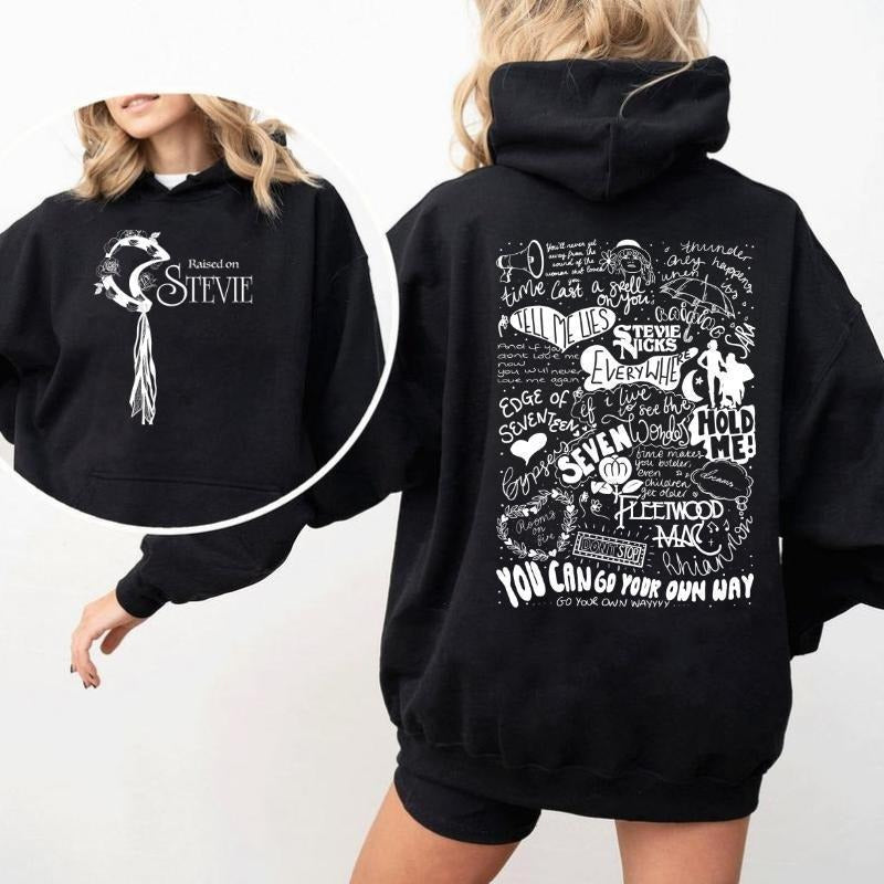 Raised On Stevie Nicks Style Vintage T-shirt, Raised On Stevie Nicks 2 Side Sweatshirt, Music Concert Hoodie, Gift For Women and Man