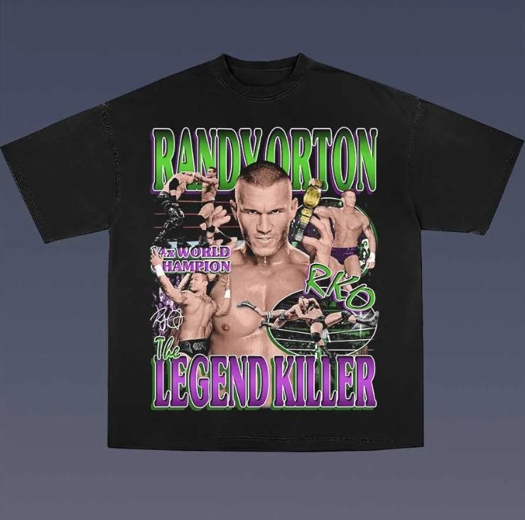 Randy Orton Vintage Graphic Tees, Wrestling Tshirt, WWE Shirts, Masters 2025 Merch, Unisex Vacation Outfits Men Clothing Gifts Women Streetwear