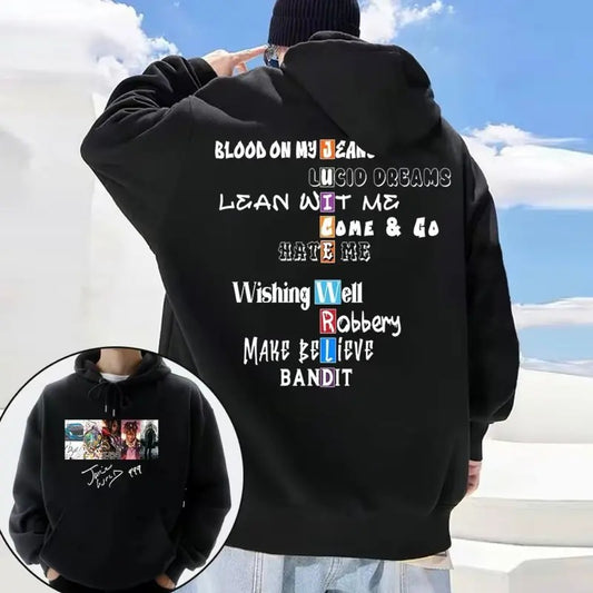 Rapper Juice Wrld Music Album Hoodie, Juice Wrld Hoodie, Men Hip Hop Retro Sweatshirt Unisex Fashion Oversized Hoodie Streetwear