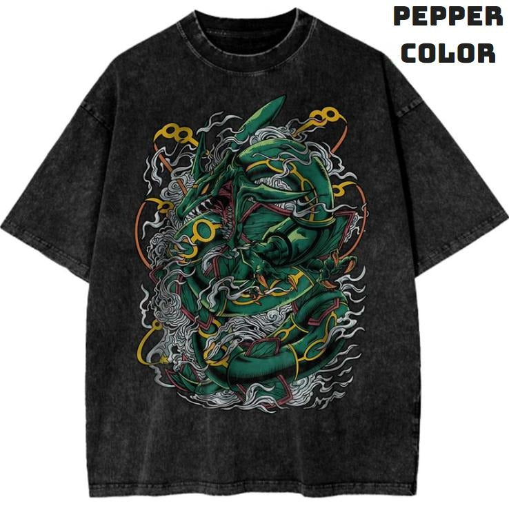 Rayquaza Vintage Graphic Tees, Pokémon T-Shirt, Pokemon Shirts, Vacation Outfits, Unisex Anime Manga Shirt Top Menswear Womenswear Streetwear