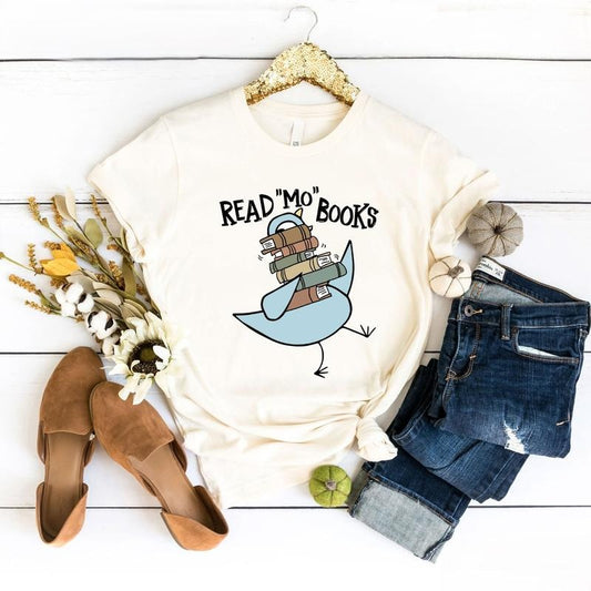 Read More Books Shirt, Piggie Elephant Pigeons T-Shirt, It's A Good Day To Read A Book, Gifts For Book Lovers Bookworm Book Nerd Teacher 03CKH