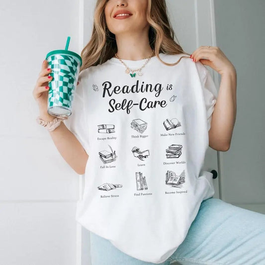 Reading Self Care shirt, Booklover Self-care shirt, Book Merch, Bookclub Gift, Bookworm Shirt, throne of glass book merch