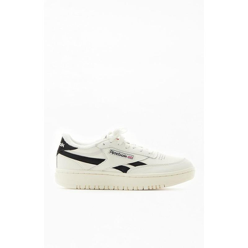 Reebok Women's Women's White & Black Club C Double Sneakers