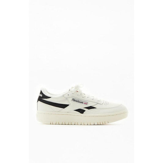 Reebok Women's Women's White & Black Club C Double Sneakers