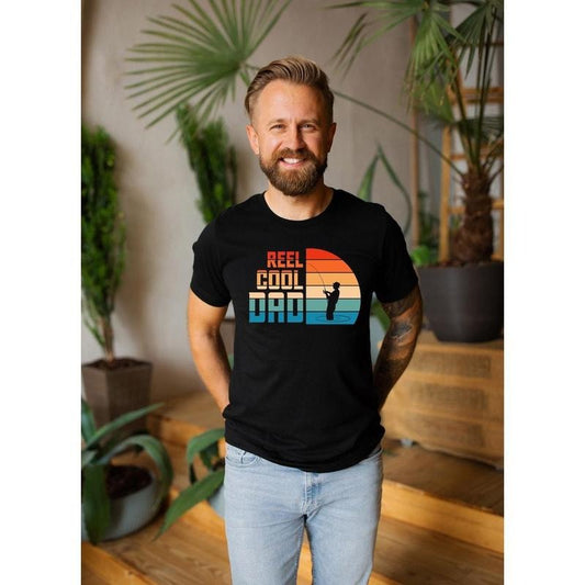 Reel Cool Dad T Shirt Hoodie Sweater, Fisherman Shirt, Fishing Dad Shirt, Cool Dad Gift, Fisher of Men Shirt, Father's Day Gift, Funny Husband Shirt, Dad Tee