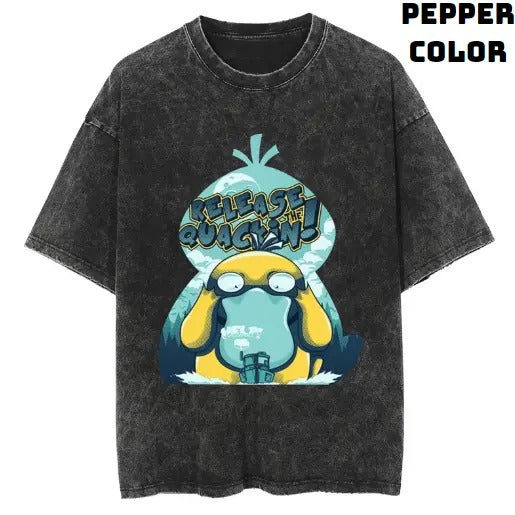 Release the Quackin Psyduck Vintage Tee, Psyduck Shirt, Pokemon Shirt, Vintage Pokemon Anime T-shirt, Anime Manga Shirt, Funny Shirt, Vintage Graphic Tee, Unisex T-Shirt, Gift For Fan Pokemon, Crewneck Short Sleeve Shirt Top Menswear Streetwear