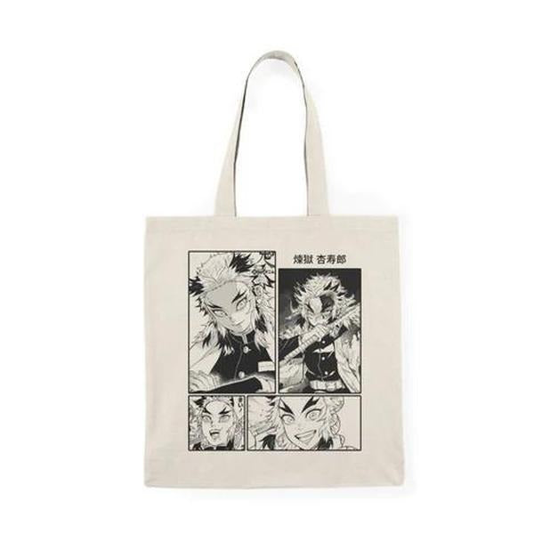 Rengoku Kyojuro Tote bags, Rengoku Flame Hashira Canvas Tote Bag, Anime Lover Gift, Rengoku Demon Slayers, Kimetsu No Yaiba Merchandise
