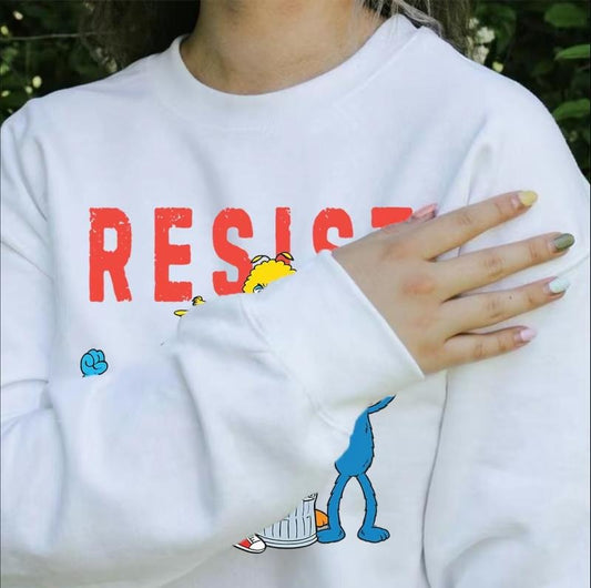 Resist street shirt, Vintage 90s Graphic tee, sweatshirt, hoodie Rabbit Tops 2025