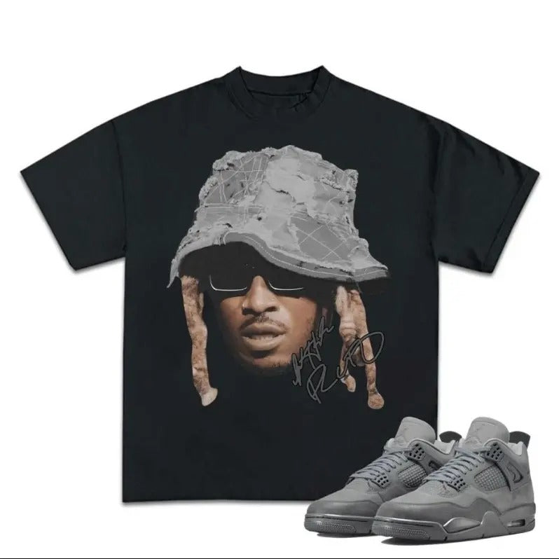 Retro 4S Wet Cement Unisex Shirt,  Future Wet Cement Unisex T-shirt, Shirt To Match Sneaker, Hiphop Rap Tee, Streetwear Y2K Shirt Cotton Menswear Oversized Clothing Tshirt