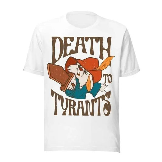 Retro 70S Skippy Rabbit Death To Tyrants T-Shirt, Robin Hood Shirt, WDW Matching Family Tee, Vacation Trip Summer Womenswear