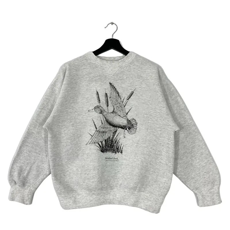 Retro 90s Mallard Duck National Wildlife Hunting Season Sweatshirt Pullover, T-shirt, hoodie Cotton Unisex Fabric Womenswear