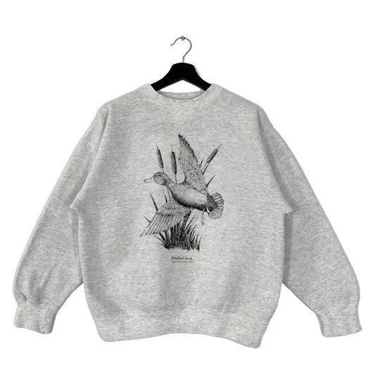Retro 90s Mallard Duck National Wildlife Hunting Season Sweatshirt Pullover, T-shirt, hoodie Cotton Unisex Fabric Womenswear